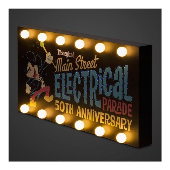 The Main Street Electrical Parade 50th Anniversary Light-up wall decor NWT - Picture 6 of 7